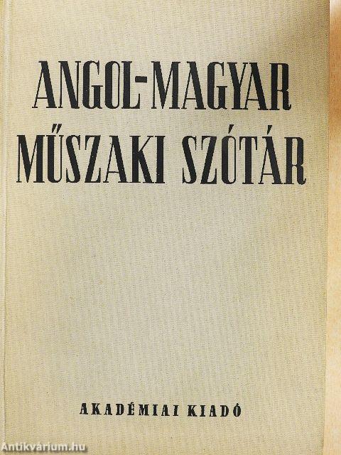 Angol-magyar műszaki szótár