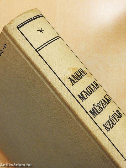 Angol-magyar műszaki szótár