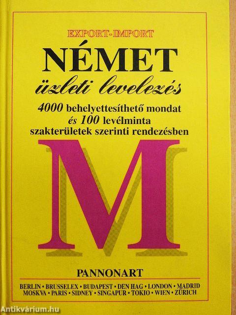 Német üzleti levelezés