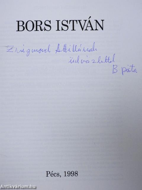 Bors István (dedikált példány)