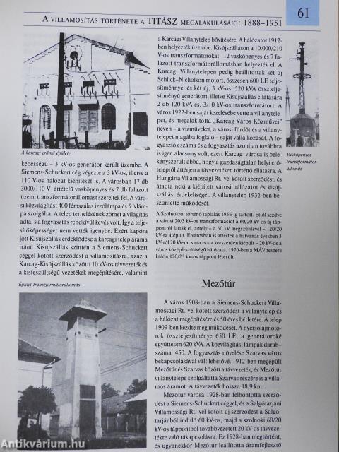 A tiszántúli áramszolgáltatás története (dedikált példány)