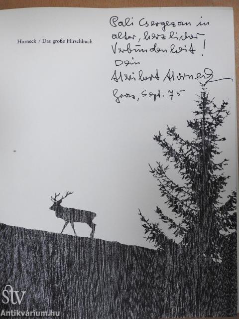 Das große Hirschbuch (dedikált példány)