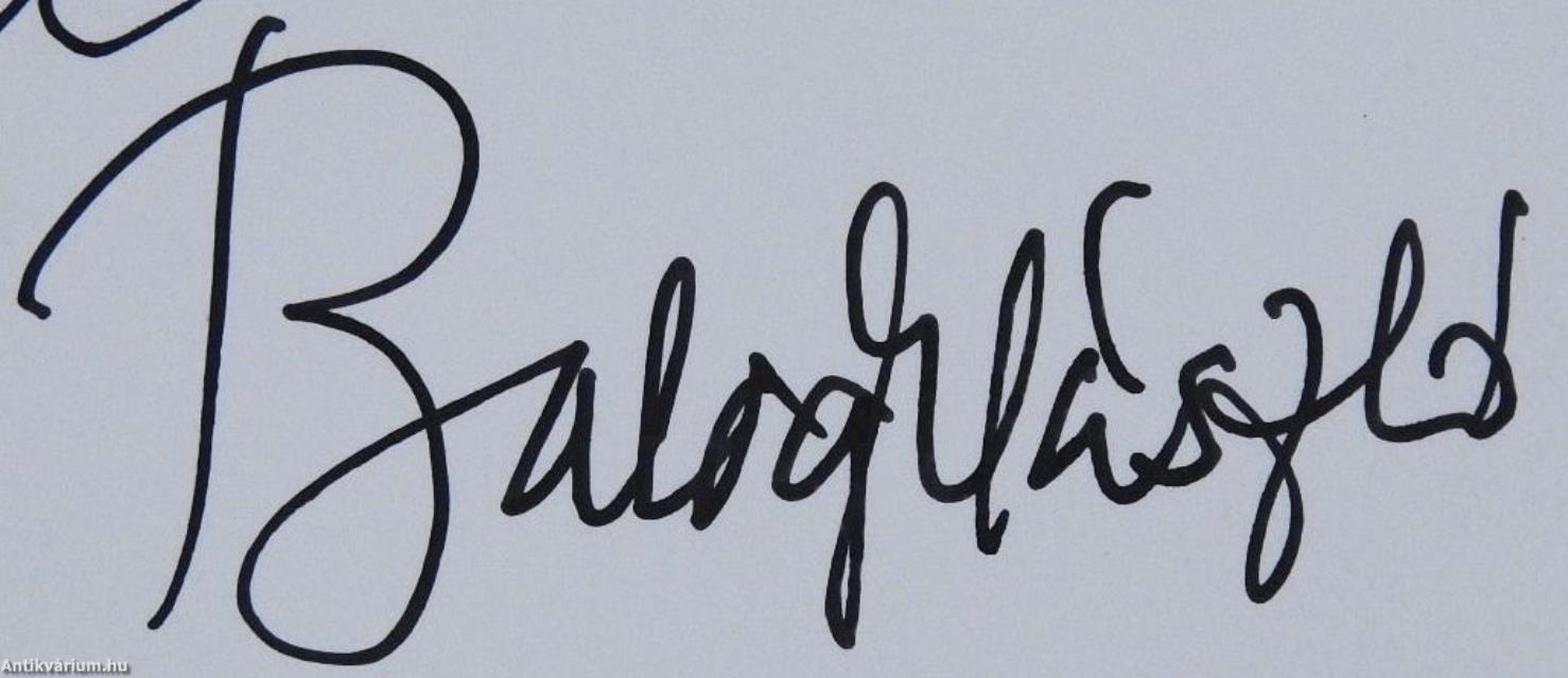 Balogh László retrospektív kiállítása (dedikált példány)