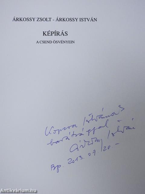 Képírás (dedikált példány)