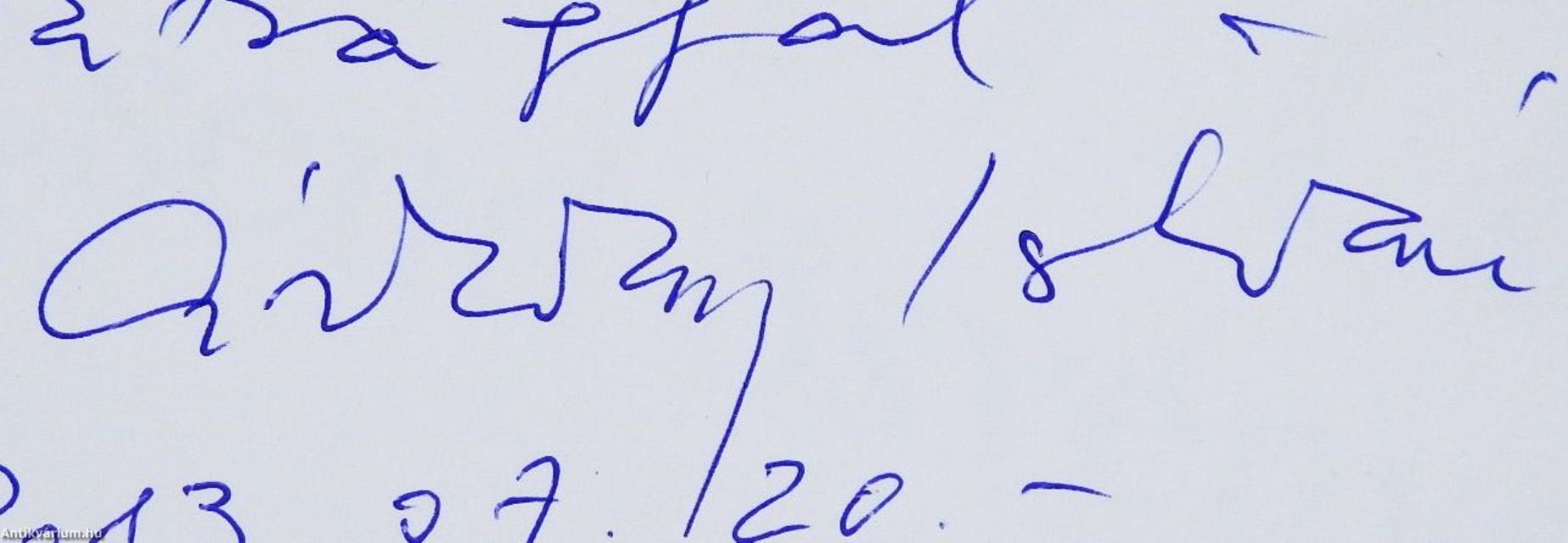 Képírás (dedikált példány)