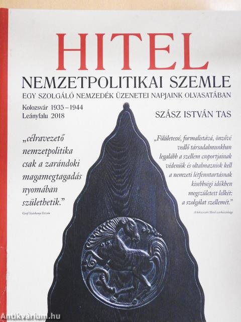 Hitel (dedikált példány)