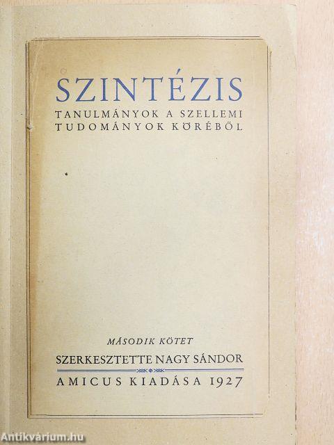 Szintézis II.