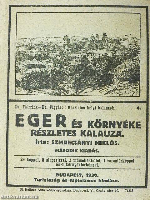 Eger és környékének részletes kalauza