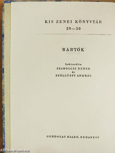 Bartók Béla I-II.