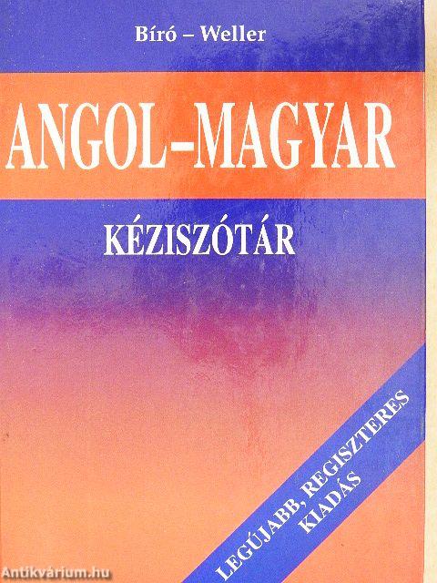 Angol-magyar kéziszótár