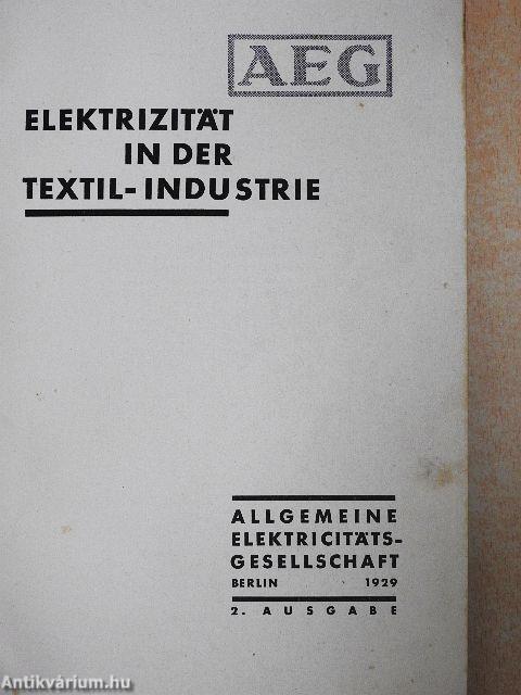 Elektrizität in der Textil-Industrie