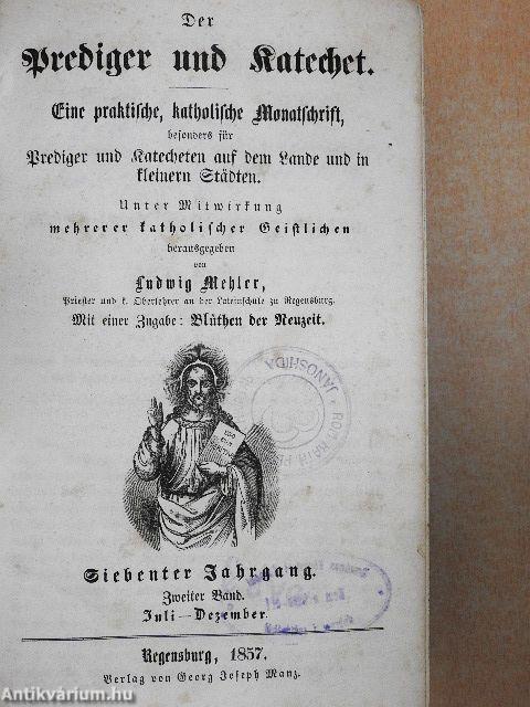 Der Prediger und Katechet 1857. Januar-Dezember I-II. (gótbetűs)