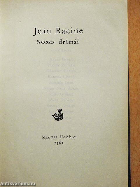 Jean Racine összes drámái