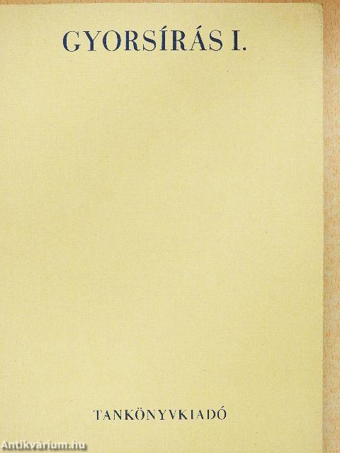 Gyorsírás I.