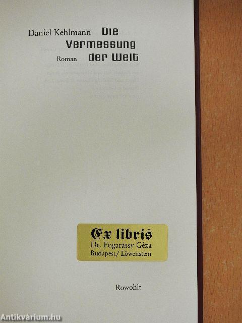 Die Vermessung der Welt