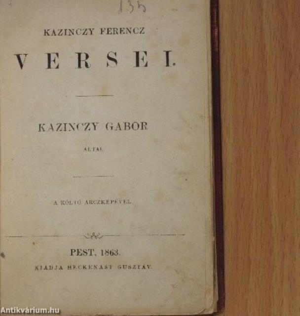 Kazinczy Ferencz versei