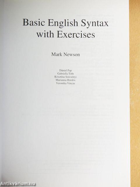 Basic English Syntax with Exercises