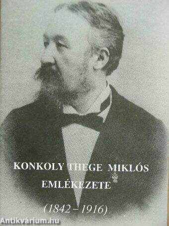 Konkoly Thege Miklós emlékezete