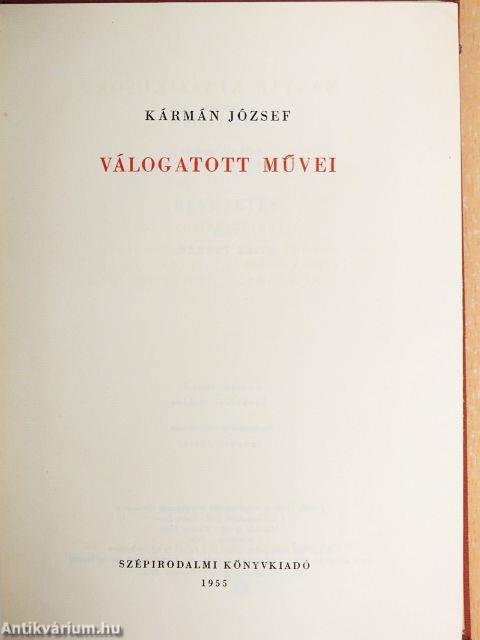 Kármán József válogatott művei