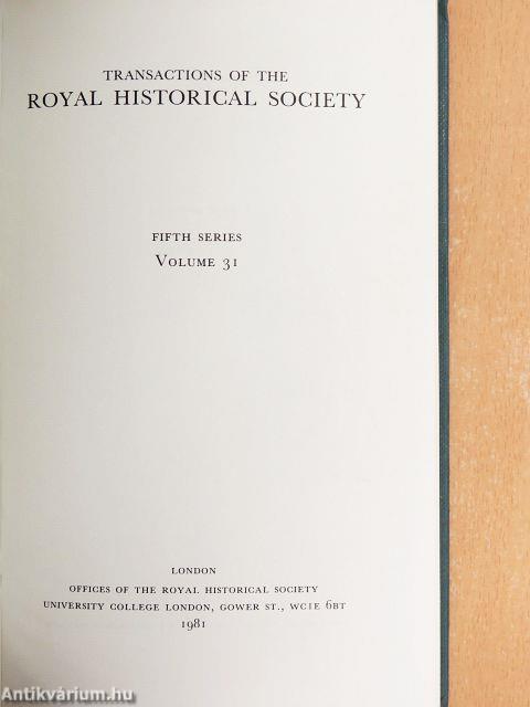 Transactions of the Royal Historical Society