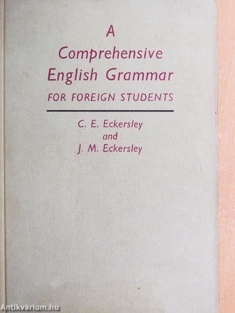 A Comprehensive English Grammar for foreign students