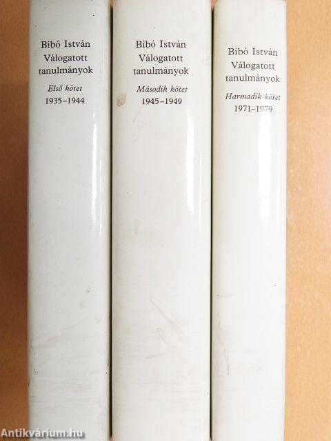 Válogatott tanulmányok I-III.