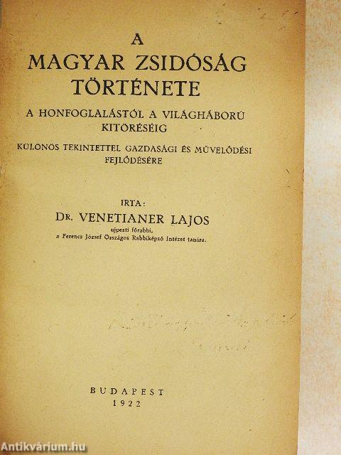 A magyar zsidóság története