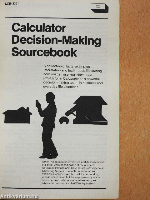Calculator Decision-Making Sourcebook