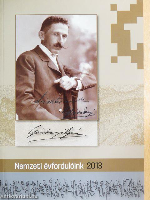 Nemzeti évfordulóink 2013