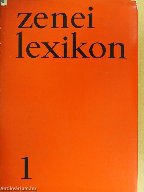 Zenei Lexikon 1-3.