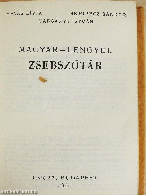 Lengyel-magyar/Magyar-lengyel zsebszótár