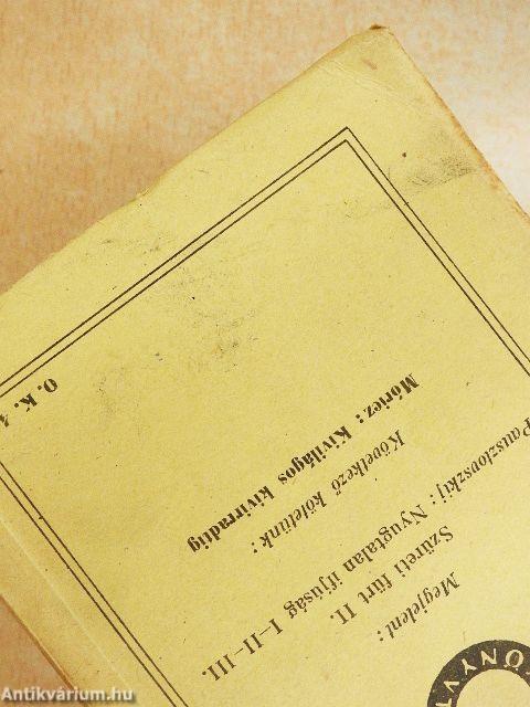 Nyugtalan ifjúság I-III.