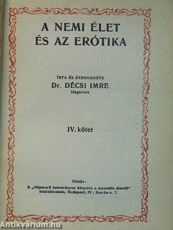 A nemi élet és az erótika III-IV. (töredék)