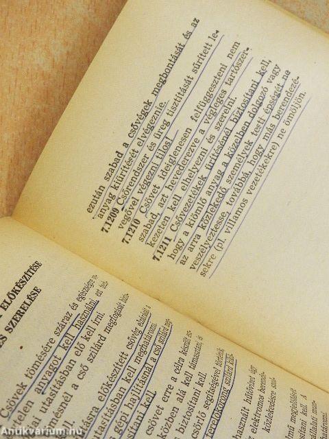 Vas-, fém- és acélipari kohászati (melegüzemi) balesetelhárító és egészségvédő óvórendszabály VII.