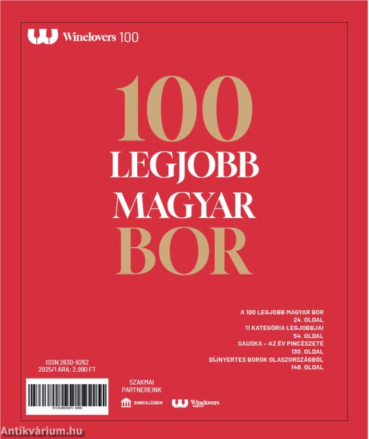 A 100 legjobb magyar bor 2025 - Winelovers 100