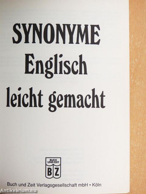 Synonyme - Englisch leicht gemacht