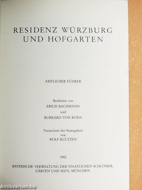 Residenz Würzburg und Hofgarten