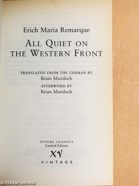 All Quiet on the Western Front