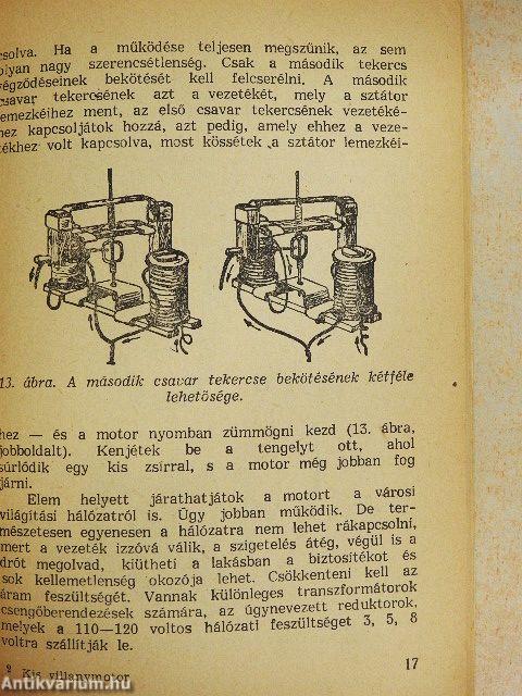 Kis villanymotorok házi készítése