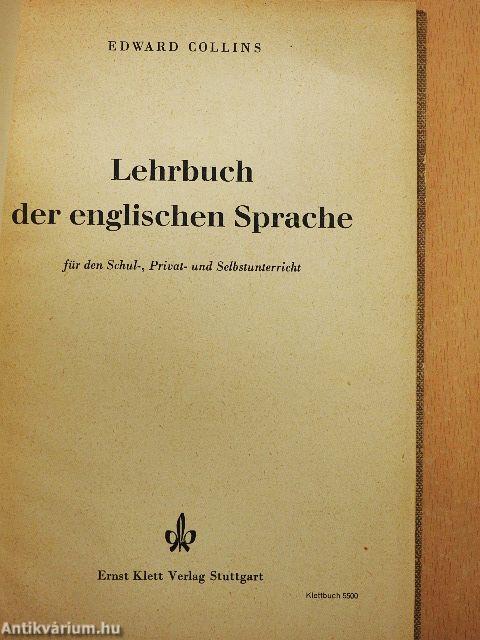 Lehrbuch der englischen Sprache