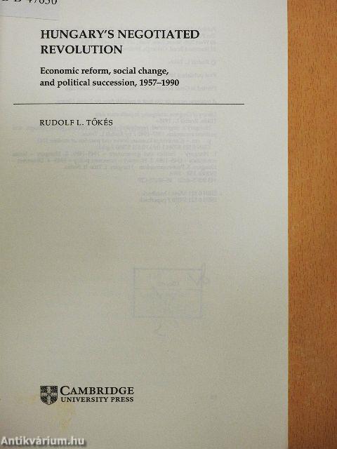 Hungary's negotiated revolution