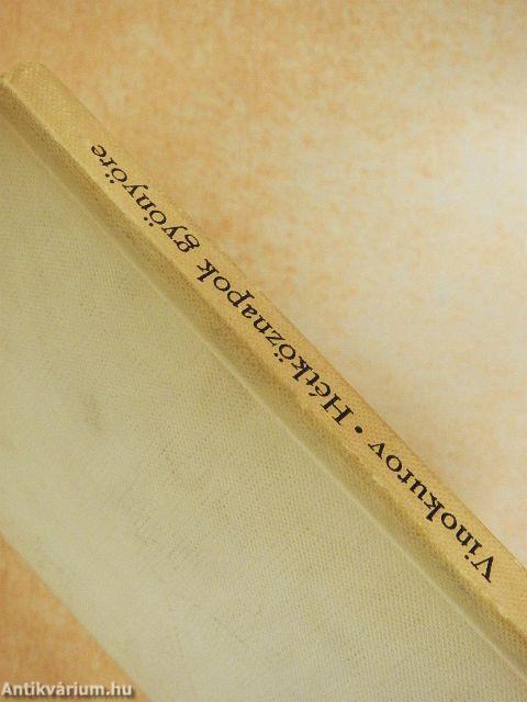 Hétköznapok gyönyöre