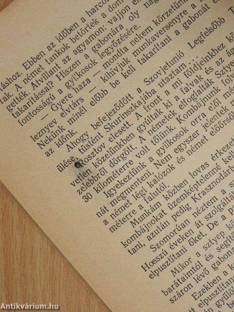 Tizenöt év a kombájnon