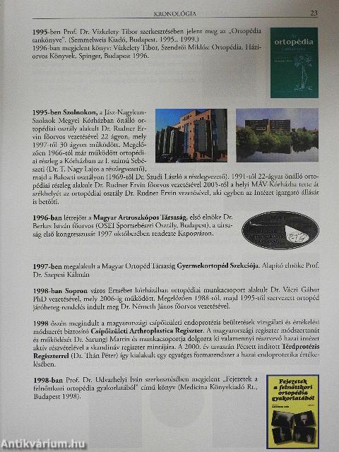 A magyar ortopédia története