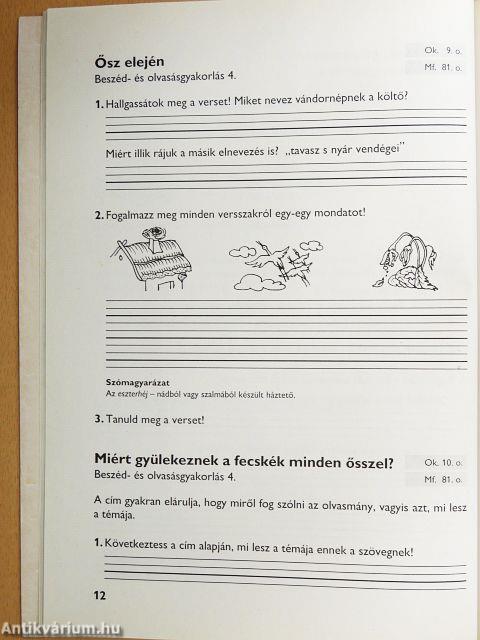 Beszéd, olvasás munkafüzet - 2. osztály