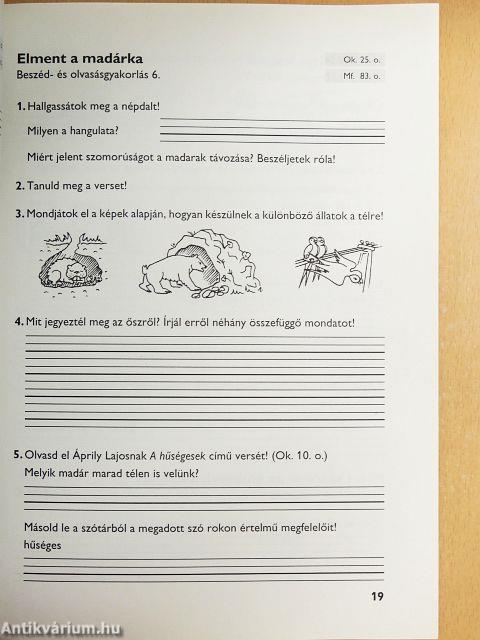 Beszéd, olvasás munkafüzet - 2. osztály