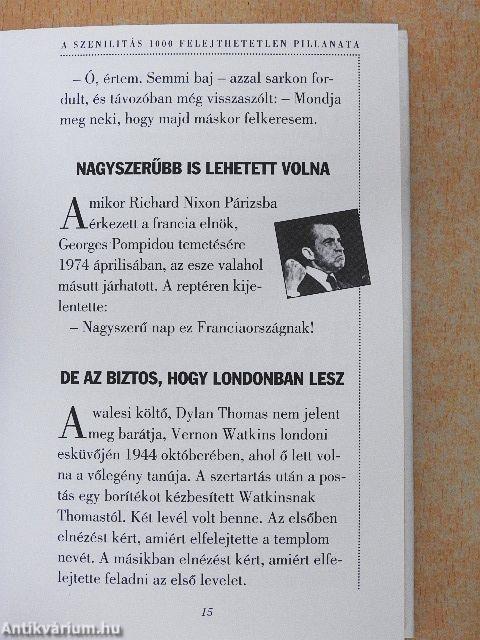 A szenilitás 1000 felejthetetlen pillanata