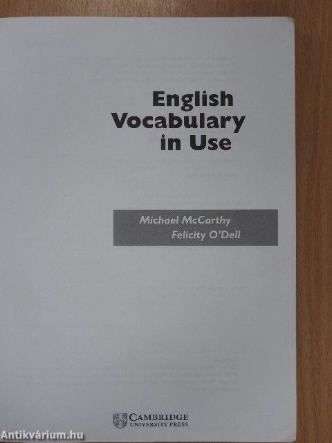 English Vocabulary in Use upper-intermediate and advanced