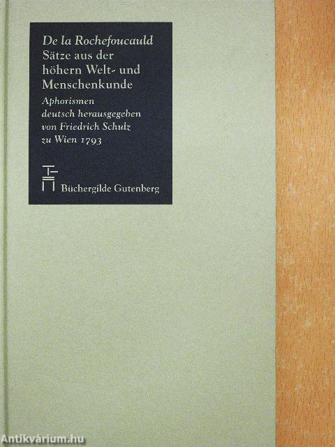 Sätze aus der höhern Welt- und Menschenkunde