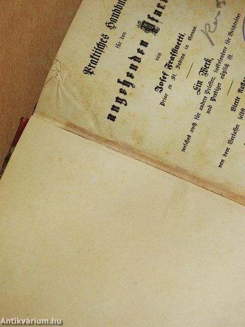 Praktisches Handbuch für den angehenden Pfarrer (gótbetűs)